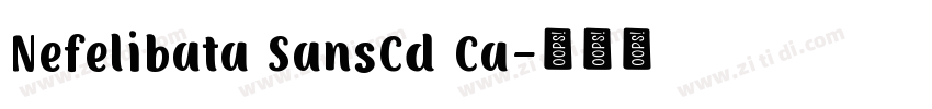 Nefelibata SansCd Ca字体转换